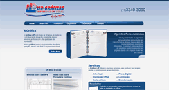 Desktop Screenshot of graficalip.com.br