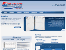 Tablet Screenshot of graficalip.com.br